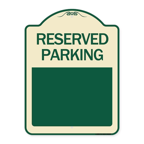 Signmission Blank Reserved Parking Heavy-Gauge Aluminum Architectural Sign, 24" x 18", TG-1824-24298 A-DES-TG-1824-24298 - main